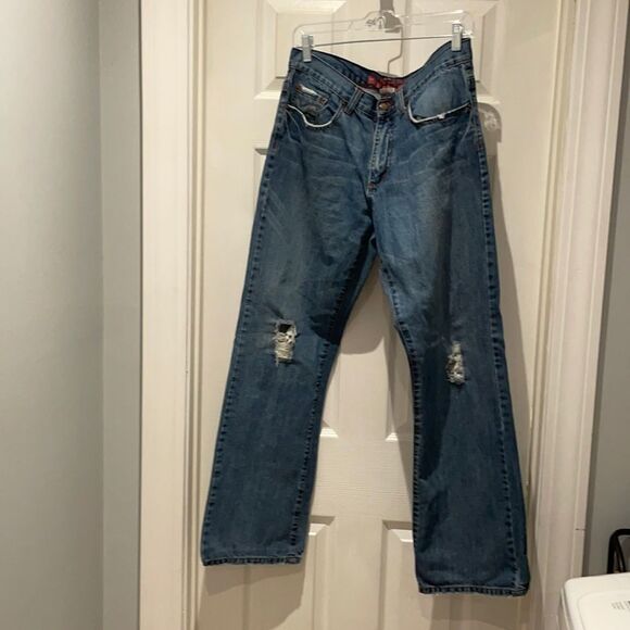 Bartack bootcut jeans SZ 34X32 - Picture 1 of 7